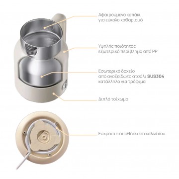 Gruppe HDK1501EL Βραστήρας 1.5lt 1500W Μπεζ